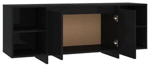 TV stolek Geos - 130x35x50 cm | černý