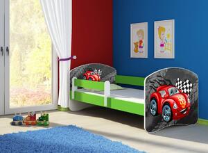 Dětská postel - Car 2 140x70 cm zelená