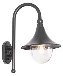 Klasická venkovní nástěnná lampa černá IP44 - Daphne