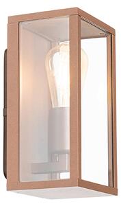 Průmyslová nástěnná lampa rezavě hnědá 26 cm IP44 - Charlois