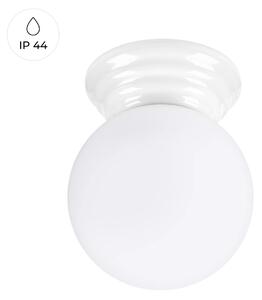 Stropní svítidlo Zori, 1x bílé skleněné stínítko, w