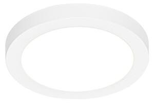 Sada 6 zapuštěných nebo povrchových bodových svítidel bílá 18 cm vč. LED 3-krokové stmívání do tepla - Trans