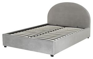 Manželská postel 160 cm Verena (šedá) (s roštem a úložným prostorem). 1076345