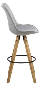 Barová stolička Dima Melange šedá / dřevo