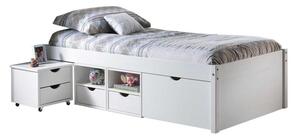 Sob nabytek | Multifunkční postel TILL 90x200 cm bílý lak ID20900160