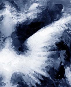 Malvis Abstraktní obraz andělská křídla - modrý Velikost (šířka x výška): 40x40 cm