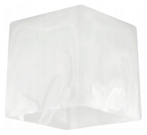 Skleněné stínidlo pro stropní lampu, stolní lampu, lustr, krychli, mléčně bílé