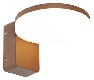 Moderní venkovní nástěnné svítidlo rezavě hnědé vč. LED IP54 - Esmee