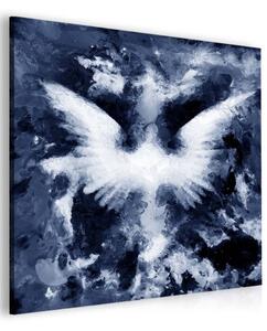 Malvis Abstraktní obraz andělská křídla - modrý Velikost (šířka x výška): 40x40 cm