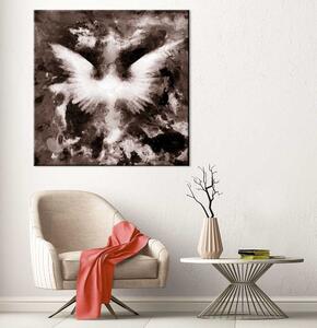Malvis Abstraktní obraz andělská křídla - hnědý Velikost (šířka x výška): 40x40 cm