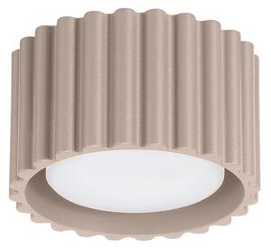 Stropní svítidlo Aura, 1x tmavěbéžové hliníkové stínítko, (6 cm)