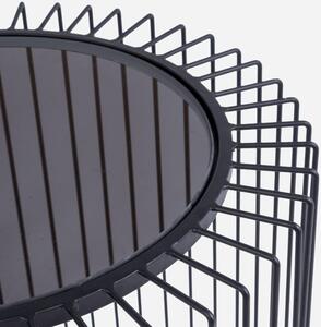 Černý kovový odkládací stolek Bizzotto Kieram 50 cm
