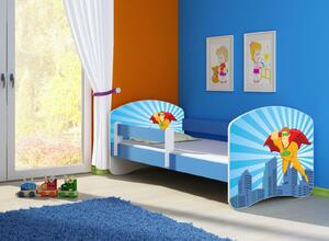 Dětská postel - Superhrdina 2 140x70 cm modrá
