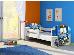 Dětská postel - Policie 2 160x80 cm bílá