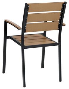 Set 6 ks zahradních židlí Valero (světlé dřevo). 1076387