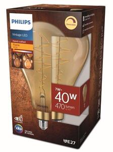 Philips 8719514313767 LED žárovka E27 7W/40W 470lm 1800K A160 GOLD stmívatelná
