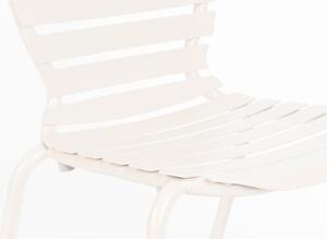 Bílá kovová zahradní židle ZUIVER VONDEL