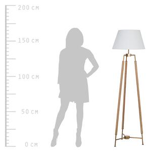 Dubová stojací lampa Bizzotto Elinor 166 cm