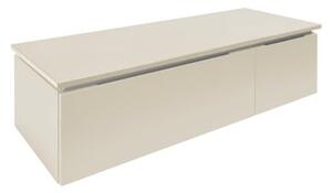 Koupelnová skříňka s krycí deskou SAT Feel 120x30x46 cm pískově béžová mat SATFEEL2120BED