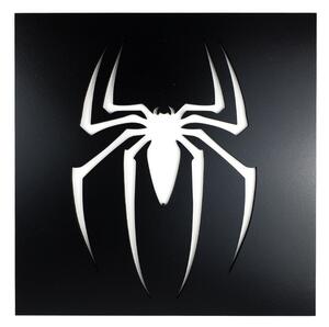 Dřevěná nástěnná dekorace Znak Spiderman černý