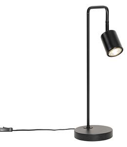 Moderní stolní lampa černá nastavitelná - Java