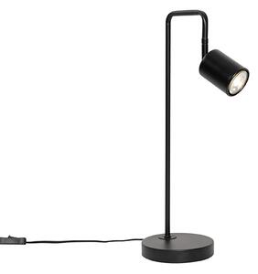 Moderní stolní lampa černá nastavitelná - Java