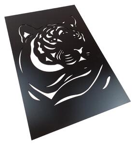 Dřevěná nástěnná dekorace Tygr černý