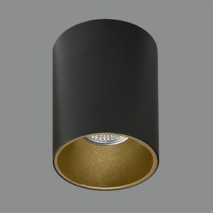 ACB Iluminacion Stropní LED svítidlo SOUL, ⌀ 8 cm, 1xGU10 8W Barva: Černo-zlatá