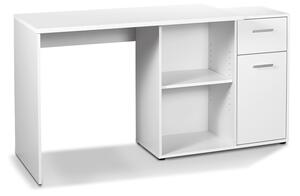 LIVARNO home Psací stůl se skříňkou, bílá (850000308)