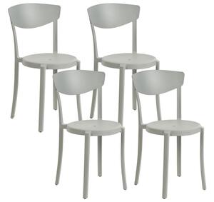 Set 4 ks jídelních židlí Valkyrja (světle šedá). 1076427