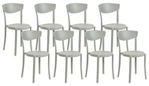 Set 8 ks jídelních židlí Valkyrja (světle šedá). 1076430