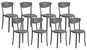 Set 8 ks jídelních židlí Valkyrja (tmavě šedá). 1076429