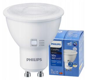 LED žárovka GU10 4,8W 360lm CorePro CCT