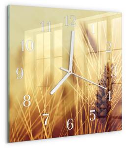 Skleněné hodiny Obilí zskb-30x30-00086975
