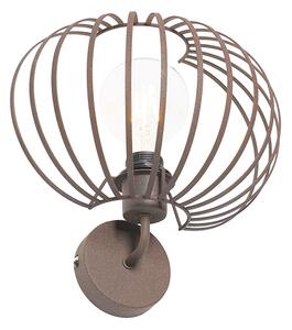 Designová nástěnná lampa rezavě hnědá 30 cm - Johanna