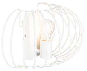 Designová nástěnná lampa bílá 39 cm - Johanna