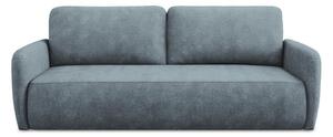 Šedomodrá žinylková rozkládací/s úložným prostorem pohovka 218 cm Lilo – Makamii