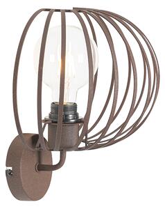 Designová nástěnná lampa rezavě hnědá 30 cm - Johanna