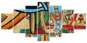 Obraz s egyptskými motivy (210x100 cm)