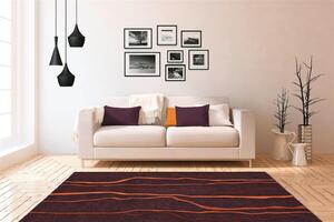 NAPLOCHO TKANÝ KOBEREC, 70/140 cm oranžová, šedohnědá Kayoom - Online Only koberce & rohožky, Online Only
