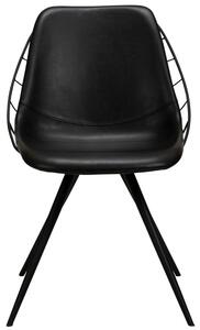 ​​​​​Dan-Form Černá koženková jídelní židle DAN-FORM Sway