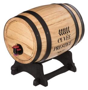 Dřevěný sud na víno s dávkovačem, 5,5 l, 27x18 cm