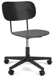 Audo Copenhagen designové židle Co Task Chair - konstrukce dub černě lakovaný, podnož černá bez čalounění