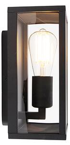 Chytré nástěnné svítidlo černé 26 cm IP44 vč. WiFi ST64 - Charlois