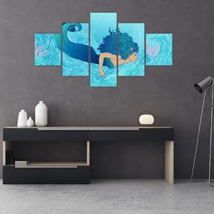 Obraz - Mořská panna (125x70 cm)