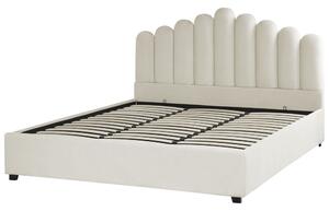 Manželská postel 180 cm Valhala (bílá) (s roštem a úložným prostorem). 1076486