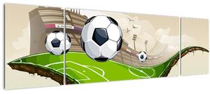 Obraz - Fotbalové hřiště (170x50 cm)