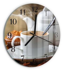 Skleněné nástěnné hodiny Pohár zsoc-fi30-00178526