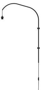 Umage Nástěnné svítidlo/závěs WILLOW Single, 1xE27 bez stínidla, h. 77,7 cm, v. 123 cm Barva: Černá