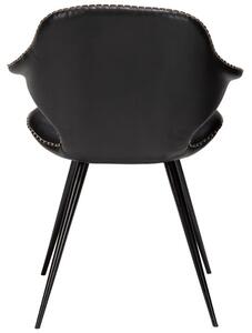 ​​​​​Dan-Form Černá koženková jídelní židle DAN-FORM Karma